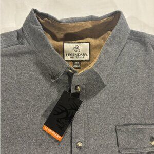 Legendary Whitetails Buck Camp Hunting Flannel Shirt LS Men 2XLT TALL NEW